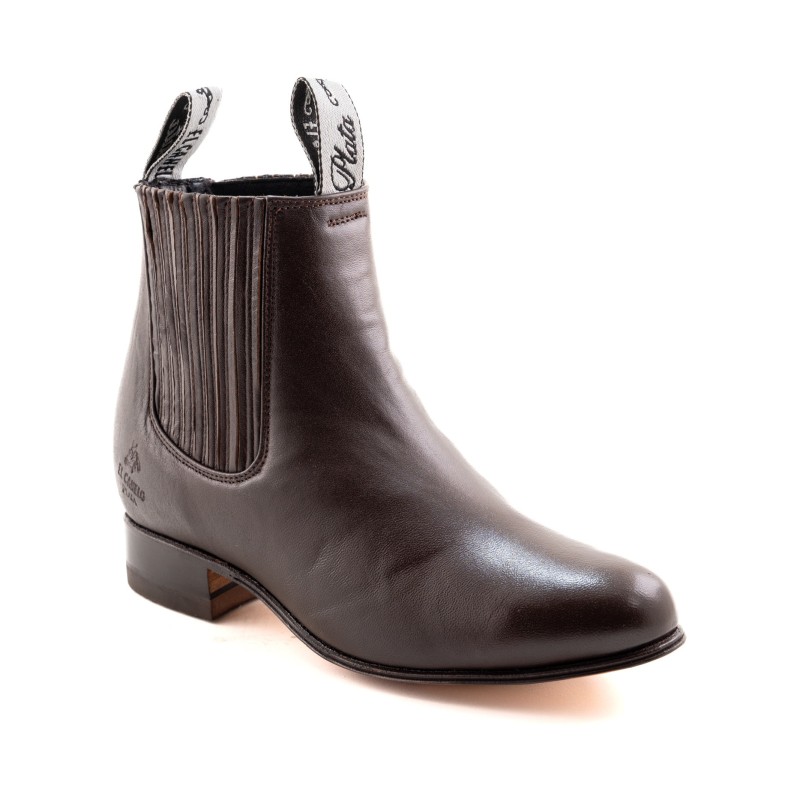 BOTIN ATLAS PLATA 209 CHARRO CUERO/INJERTO LOCKSTITCHER 3CM 17CM