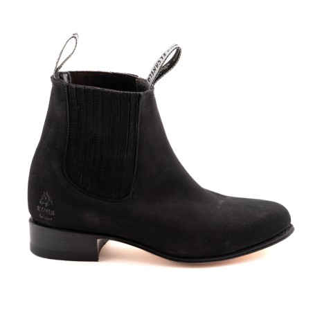 BOTIN NOBUCK PLATA 209 CHARRO CUERO/INJERTO LOCKSTITCHER 3CM 17CM