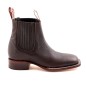 BOTIN CAISSON SQUARE NOGALES CUERO/INJERTO ESPEJO WELT 3.5CM 16CM