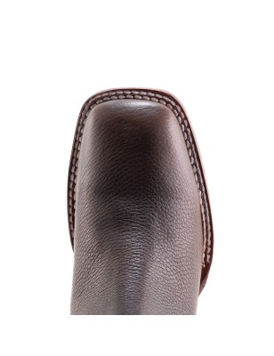 BOTIN CAISSON SQUARE NOGALES CUERO/INJERTO ESPEJO WELT 3.5CM 16CM