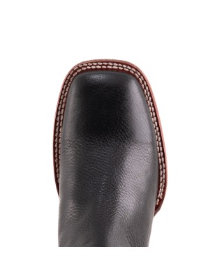 BOTIN CAISSON SQUARE NOGALES CUERO/INJERTO ESPEJO WELT 3.5CM 16CM