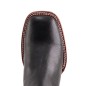 BOTIN CAISSON SQUARE NOGALES CUERO/INJERTO ESPEJO WELT 3.5CM 16CM