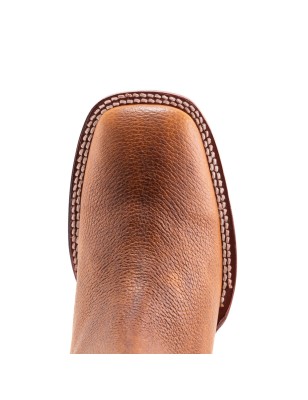 BOTIN CAISSON SQUARE NOGALES CUERO/INJERTO ESPEJO WELT 3.5CM 16CM