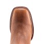 BOTIN CAISSON SQUARE NOGALES CUERO/INJERTO ESPEJO WELT 3.5CM 16CM