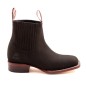 BOTIN NOBUCK SQUARE NOGALES CUERO/INJERTO ESPEJO WELT 3.5CM 16CM