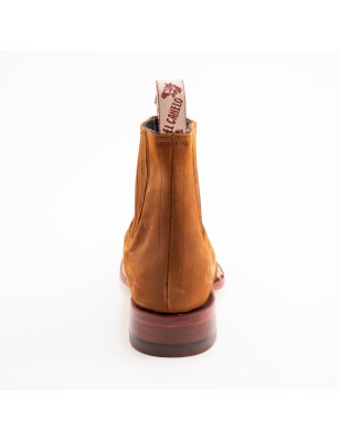 BOTIN NOBUCK SQUARE NOGALES CUERO/INJERTO ESPEJO WELT 3.5CM 16CM