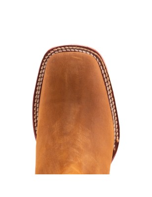 BOTIN NOBUCK SQUARE NOGALES CUERO/INJERTO ESPEJO WELT 3.5CM 16CM