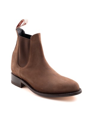 BOTIN NOBUCK 209/2 INGLES CUERO/INJERTO A TONO WELT 3CM 16CM