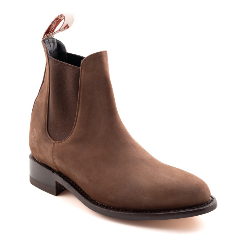 BOTIN NOBUCK 209/2 INGLES CUERO/INJERTO A TONO WELT 3CM 16CM