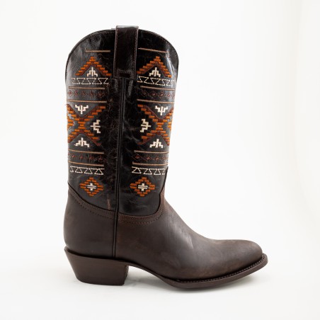 BOTA CRAZY 55 CUERO CAFE WELT 4CM 29CM