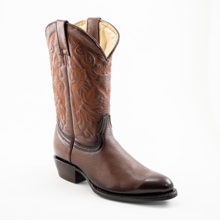 BOTA VENADO INGLES 55 CUERO CAFE WELT 4CM 30CM