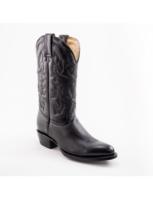 BOTA VENADO INGLES 55 CUERO NEGRO WELT 4CM 30CM