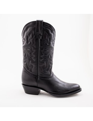 BOTA VENADO INGLES 55 CUERO NEGRO WELT 4CM 30CM