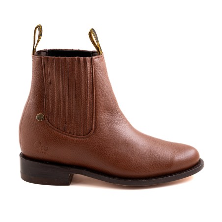 BOTIN VENADO ORO 209 CHARRO CUERO/INJERTO A TONO WELT 3.5CM 16CM