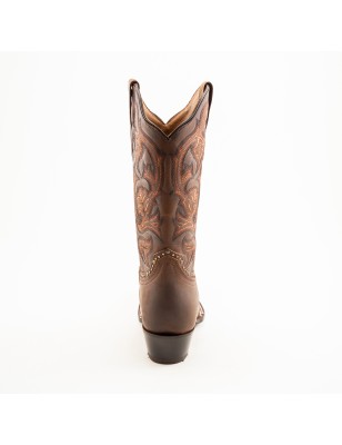 BOTA CRAZY 5053PD LS-20 SAMANTHA CUERO ROSAS WELT 4.5CM 30CM