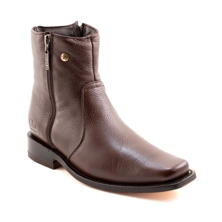 BOTIN VENADO ORO SONORA CASUAL CUERO/INJERTO A TONO WELT 3CM 17CM