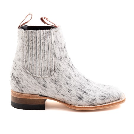BOTIN PELO SQUARE NOGALES CUERO/INJERTO NATURAL WELT 3.5CM 16CM