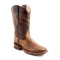 BOTA CHINELA AVESTRUZ CUADR QAH-052 SPIDER HULE CUERO WELT 3.5CM 27CM