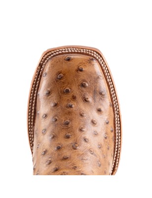 BOTA CHINELA AVESTRUZ CUADR QAH-052 SPIDER HULE CUERO WELT 3.5CM 27CM