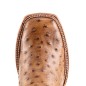 BOTA CHINELA AVESTRUZ CUADR QAH-052 SPIDER HULE CUERO WELT 3.5CM 27CM