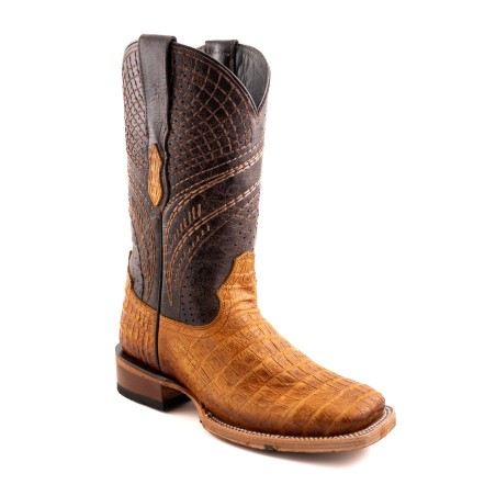 BOTA CHINELA COCO BELLY CUADR QAH-0562 SPIDER HULE CUERO WELT 3.5CM 28CM