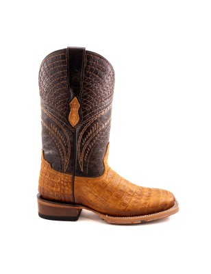 BOTA CHINELA COCO BELLY CUADR QAH-0562 SPIDER HULE CUERO WELT 3.5CM 28CM