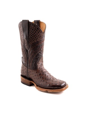 BOTA CHINELA AVESTRUZ CUADR QAH-050 SPIDER HULE WELT 3.5CM 29CM