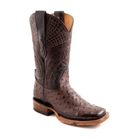 BOTA CHINELA AVESTRUZ CUADR QAH-050 SPIDER HULE WELT 3.5CM 29CM