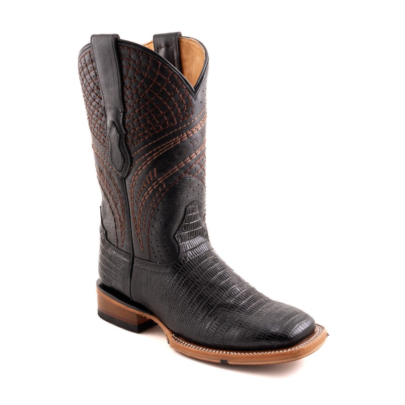 BOTA CHINELA LIZARD CUADR QAH-041 SPIDER HULE CUERO WELT 3.5CM 27CM