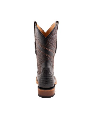 BOTA CHINELA LIZARD CUADR QAH-041 SPIDER HULE CUERO WELT 3.5CM 27CM