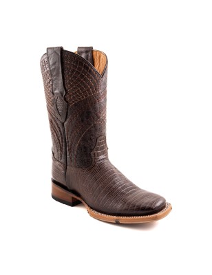 BOTA CHINELA LIZARD CUADR QAH-040 SPIDER HULE CUERO WELT 3.5CM 28CM