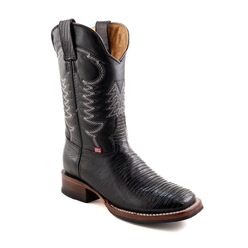 BOTA GRABADO LIZARD 5100 51722 OMAR CUERO WELT 4CM 28.5CM