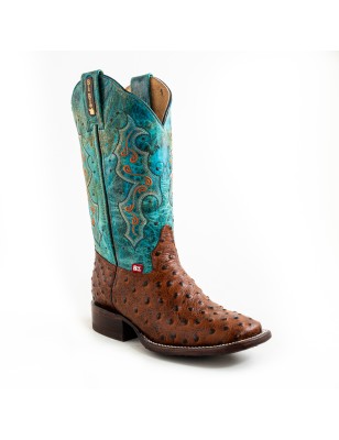 BOTA BIG BULL PIEL GRABADA TIPO AVESTRUZ 5100 51501 YARELI