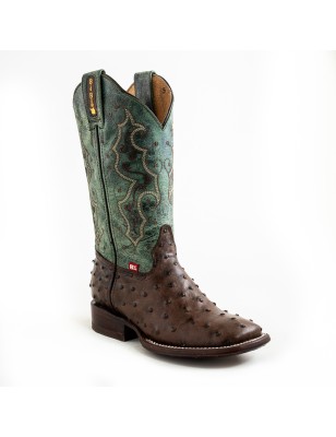 BOTA BIG BULL PIEL GRABADA TIPO AVESTRUZ AFRICANA 5100 51341 YARELI