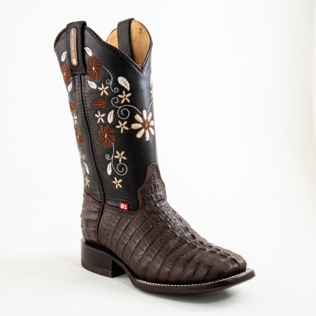 BOTA BIG BULL PIEL GRABADA TIPO COLA DE COCODRILO 5100 51391 YARELI