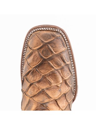 BOTA PESCADO PROFUNDO FILETEADO GRABADO 5100 51741 OMAR CUERO WELT 3.5CM 28CM