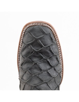 BOTA PESCADO PROFUNDO FILETEADO GRABADO 5100 51741 OMAR CUERO WELT 4CM 28CM