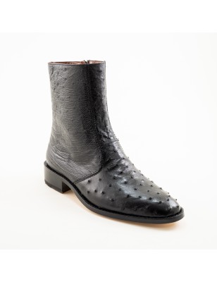 BOTIN AVESTRUZ / PANZA ORIGINAL 0941O CUERO WELT 3CM 19CM