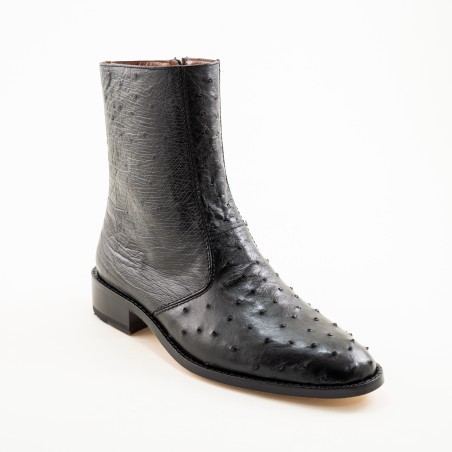 BOTIN AVESTRUZ / PANZA ORIGINAL 0941O CUERO WELT 3CM 19CM