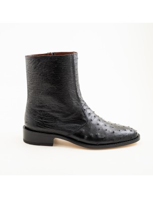 BOTIN AVESTRUZ / PANZA ORIGINAL 0941O CUERO WELT 3CM 19CM