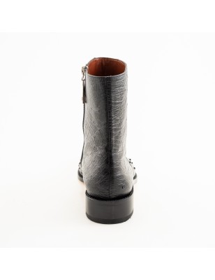 BOTIN AVESTRUZ / PANZA ORIGINAL 0941O CUERO WELT 3CM 19CM