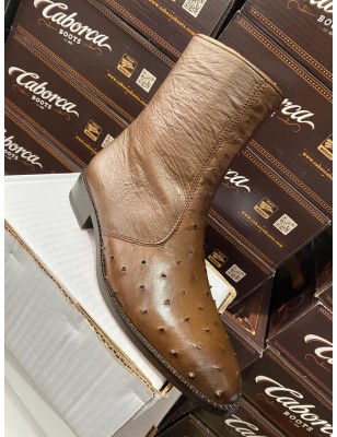 BOTIN AVESTRUZ / PANZA ORIGINAL 0941O CUERO WELT 3CM 19CM