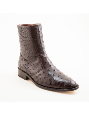 BOTIN AVESTRUZ / PANZA ORIGINAL 0941O CUERO WELT 3CM 19CM