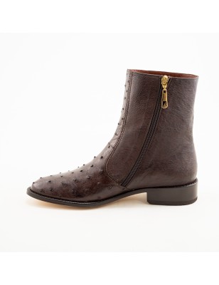 BOTIN AVESTRUZ / PANZA ORIGINAL 0941O CUERO WELT 3CM 19CM