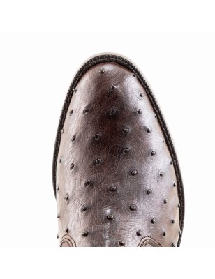 BOTIN AVESTRUZ / PANZA ORIGINAL 0941O CUERO WELT 3CM 19CM