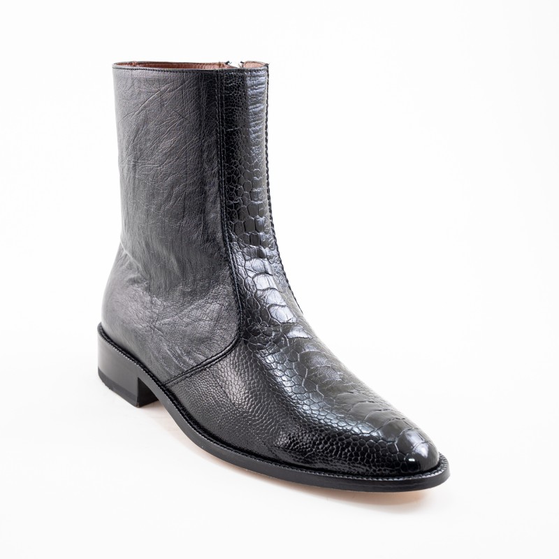 BOTIN PATA AVESTRUZ / PANZA ORIGINAL 0941LO CUERO WELT 3CM 18CM