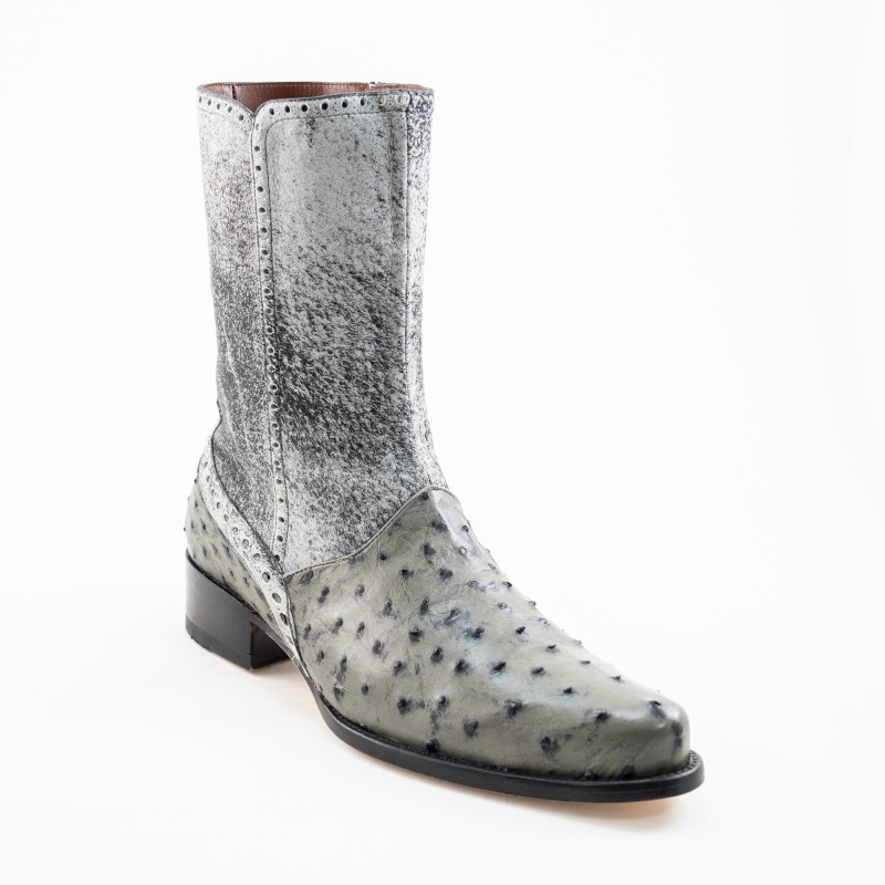 BOTA AVESTRUZ ALASKA ORIGINAL 27601OB CUERO WELT 3.5CM 23.5 CM