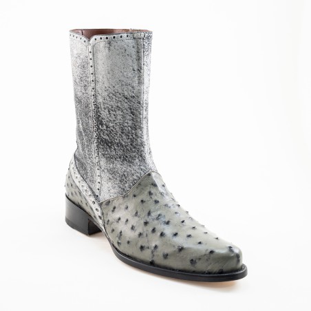 BOTA AVESTRUZ ALASKA ORIGINAL 27601OB CUERO WELT 3.5CM 23.5 CM