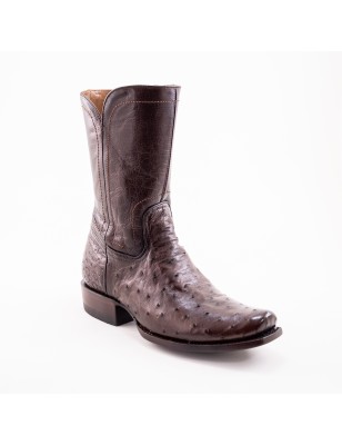 BOTA AVESTRUZ ORIGINAL RAMIRO - 2 MAT-15 MATHIEU 1942 CUERO TPU WELT 4CM 25CM