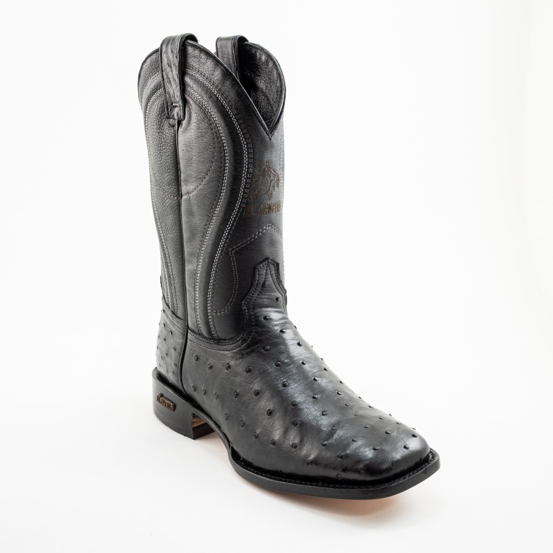 BOTA AVESTRUZ ORIGINAL MORGAN SQUARE 00025WC C/INJERTO A TONO WELT 4CM 29CM